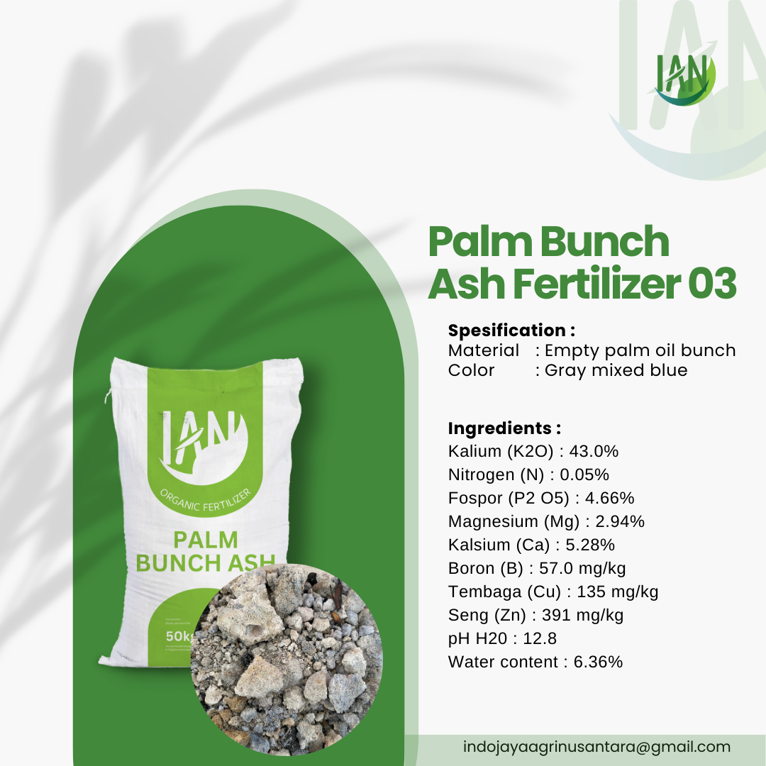 Palm Bunch Ash Fertilizer